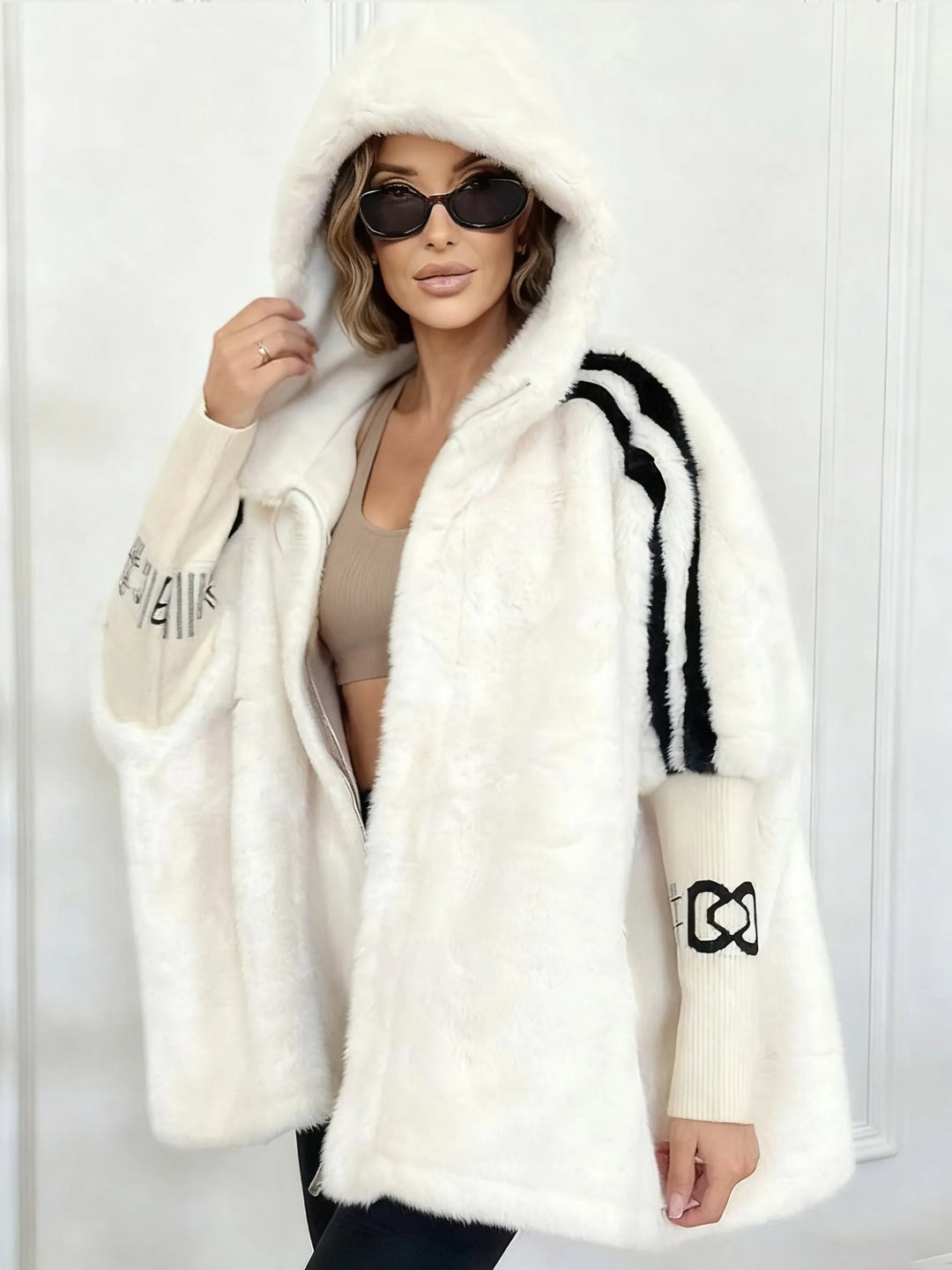 Brielle Faux Fur Hooded Jacket