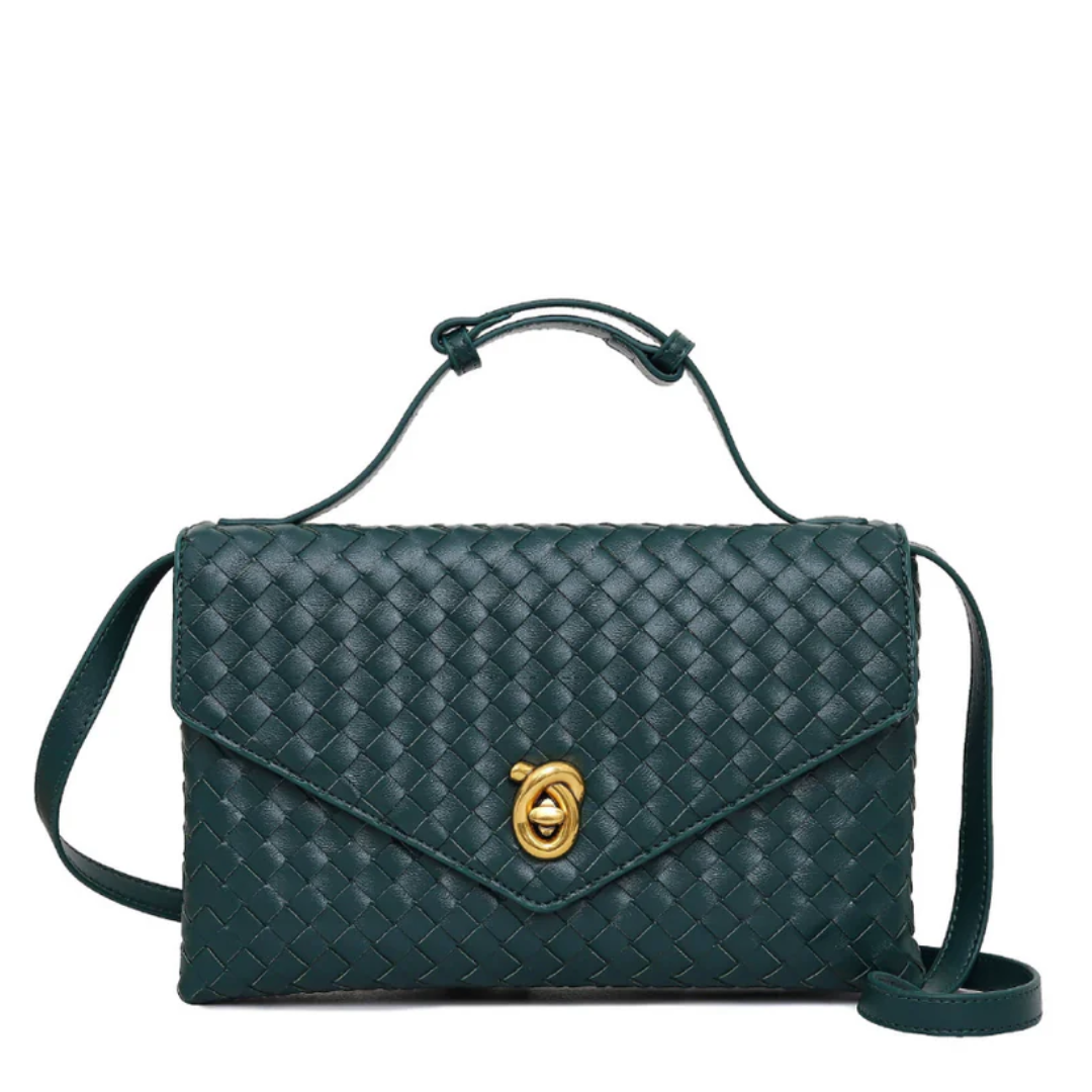 Velvet Crest Handbag