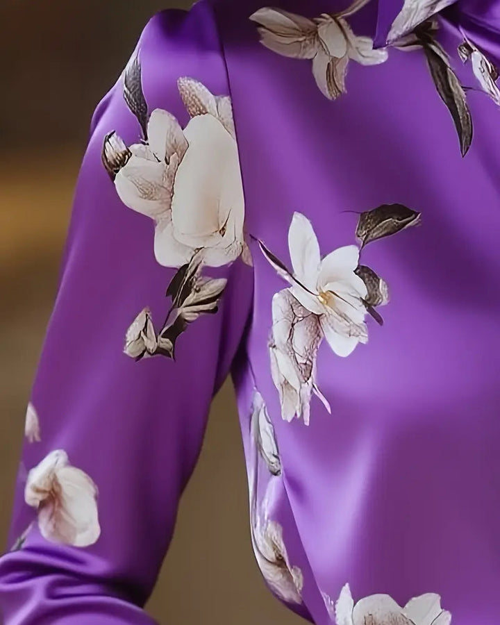 Retro Floral Print Shirt