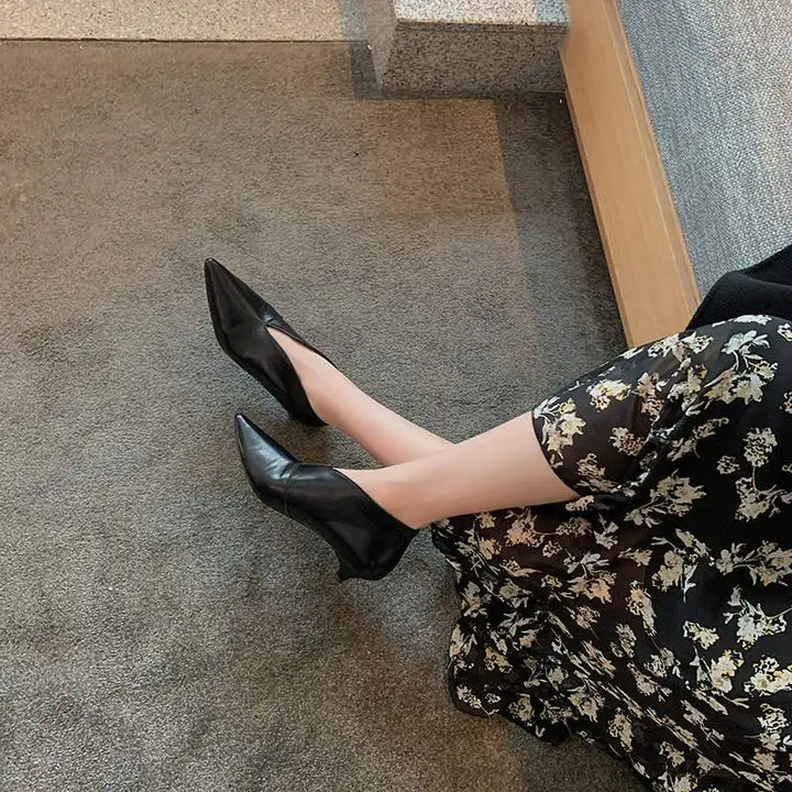 Fivessa™| Pointed Ankle Boots