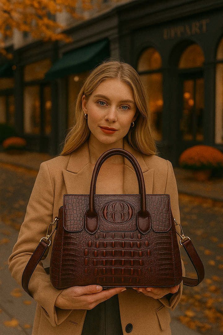 Bronze Plume Handbag