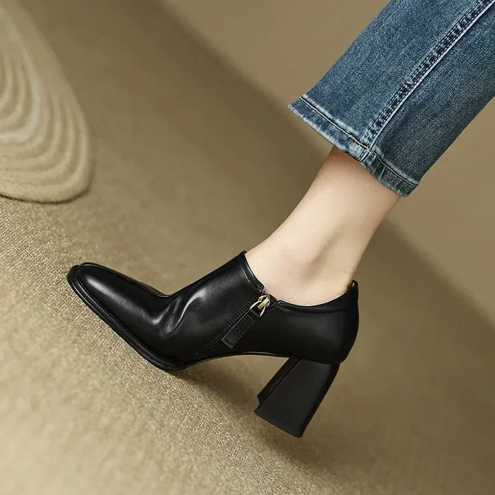 Vionara™| Leather Ankle Boots
