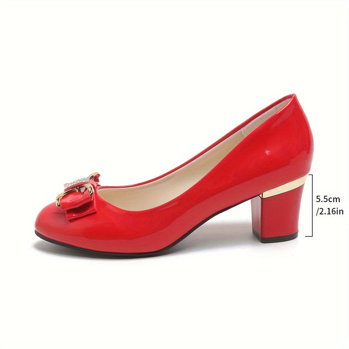 Carole– Comfortable Low-Heel Pumps for Elegant Women